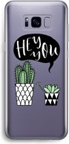 Case Company® - Samsung Galaxy S8 Plus hoesje - Hey you cactus - Soft Cover Telefoonhoesje - Bescherming aan alle Kanten en Schermrand