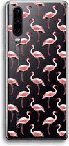 Case Company® - Huawei P30 hoesje - Flamingo - Soft Cover Telefoonhoesje - Bescherming aan alle Kanten en Schermrand