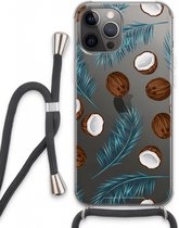 Case Company® - iPhone 13 Pro Max hoesje met Koord - Kokosnoot - Telefoonhoesje met Zwart Koord - Extra Bescherming aan alle Kanten en Over de Schermrand