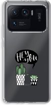 Case Company® - Xiaomi Mi 11 Ultra hoesje - Hey you cactus - Soft Cover Telefoonhoesje - Bescherming aan alle Kanten en Schermrand