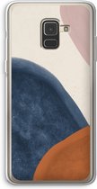 Case Company® - Samsung Galaxy A8 (2018) hoesje - Geo #1 - Soft Cover Telefoonhoesje - Bescherming aan alle Kanten en Schermrand