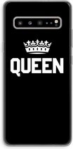 Case Company® - Samsung Galaxy S10 5G hoesje - Queen zwart - Soft Cover Telefoonhoesje - Bescherming aan alle Kanten en Schermrand