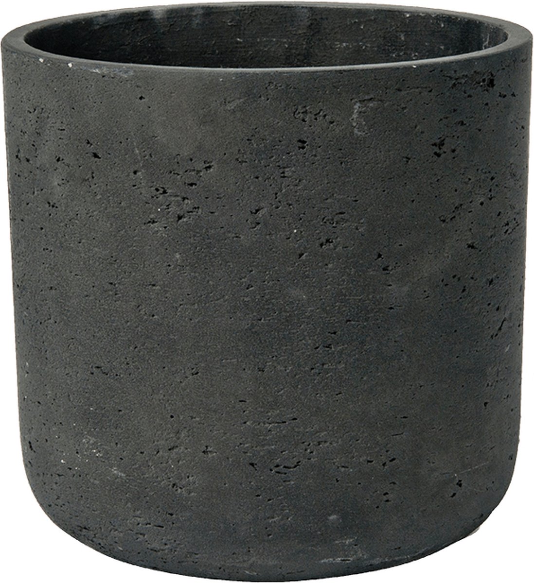 Pottery Pots Bloempot Charlie Black washed-Grijs-Zwart D 25 cm H 24 cm