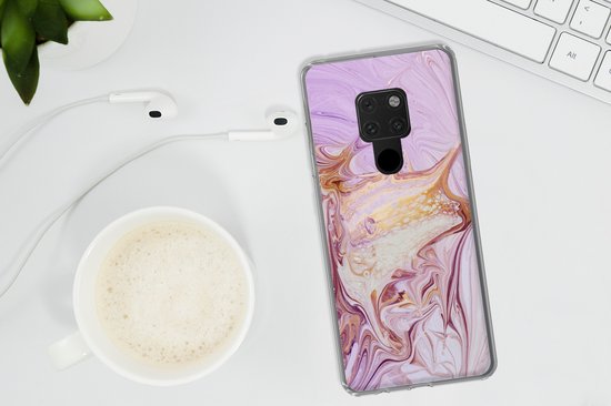 Coque Huawei P40 Lite - Marbre - Peinture - Abstrait - Coque de téléphone en Siliconen