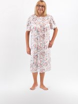 Martel Bogna nachthemd - korte mouwen- 100% katoen roze/grijs XL