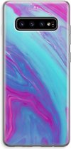 Case Company® - Samsung Galaxy S10 Plus hoesje - Zweverige regenboog - Soft Cover Telefoonhoesje - Bescherming aan alle Kanten en Schermrand