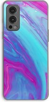 Case Company® - OnePlus Nord 2 5G hoesje - Zweverige regenboog - Soft Cover Telefoonhoesje - Bescherming aan alle Kanten en Schermrand