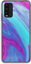 Case Company® - Xiaomi Redmi 9T hoesje - Zweverige regenboog - Soft Cover Telefoonhoesje - Bescherming aan alle Kanten en Schermrand