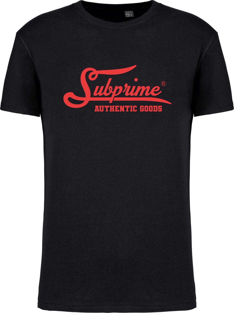 Subprime - Heren Tee SS Big Logo Shirt - Zwart - Maat XL