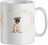 Mok Pug 4.4| Hond| Hondenliefhebber | Cadeau| Cadeau voor hem| cadeau voor haar | Beker 31 CL