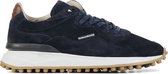 Floris van Bommel Sneakers Heren - Lage sneakers / Herenschoenen - Suède - SFM-10082 b     -  Blauw - Maat 43.5