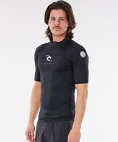 Rip Curl - UV-rashguard voor heren - Corps - Korte mouw - Zwart - maat XXL