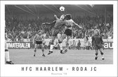 Walljar - HFC Haarlem - Roda JC '78 - Zwart wit poster