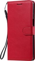 Xiaomi Redmi Note 9S Hoesje - Mobigear - Premium Serie - Kunstlederen Bookcase - Rood - Hoesje Geschikt Voor Xiaomi Redmi Note 9S