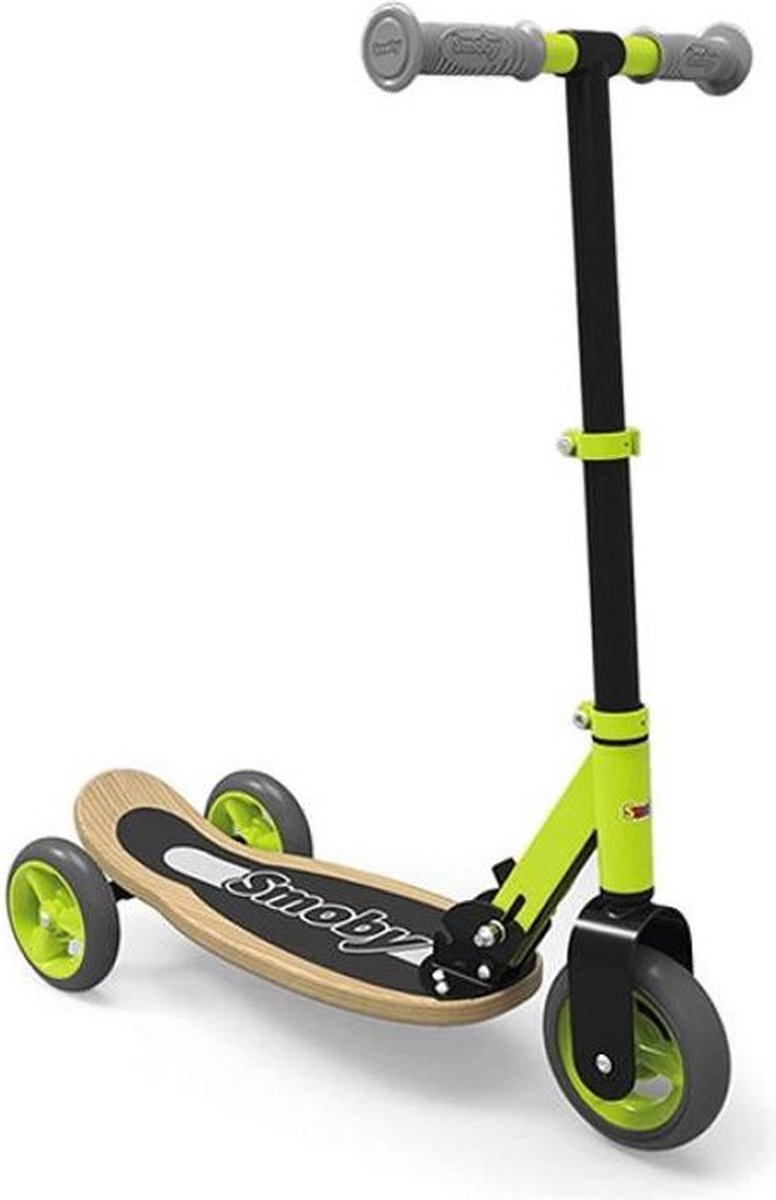 SMOBY Verstelbare houten scooter 3 wielen
