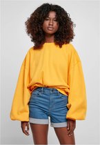 Urban Classics Crewneck sweater/trui -M/L- Oversized Triangle magicmango Geel