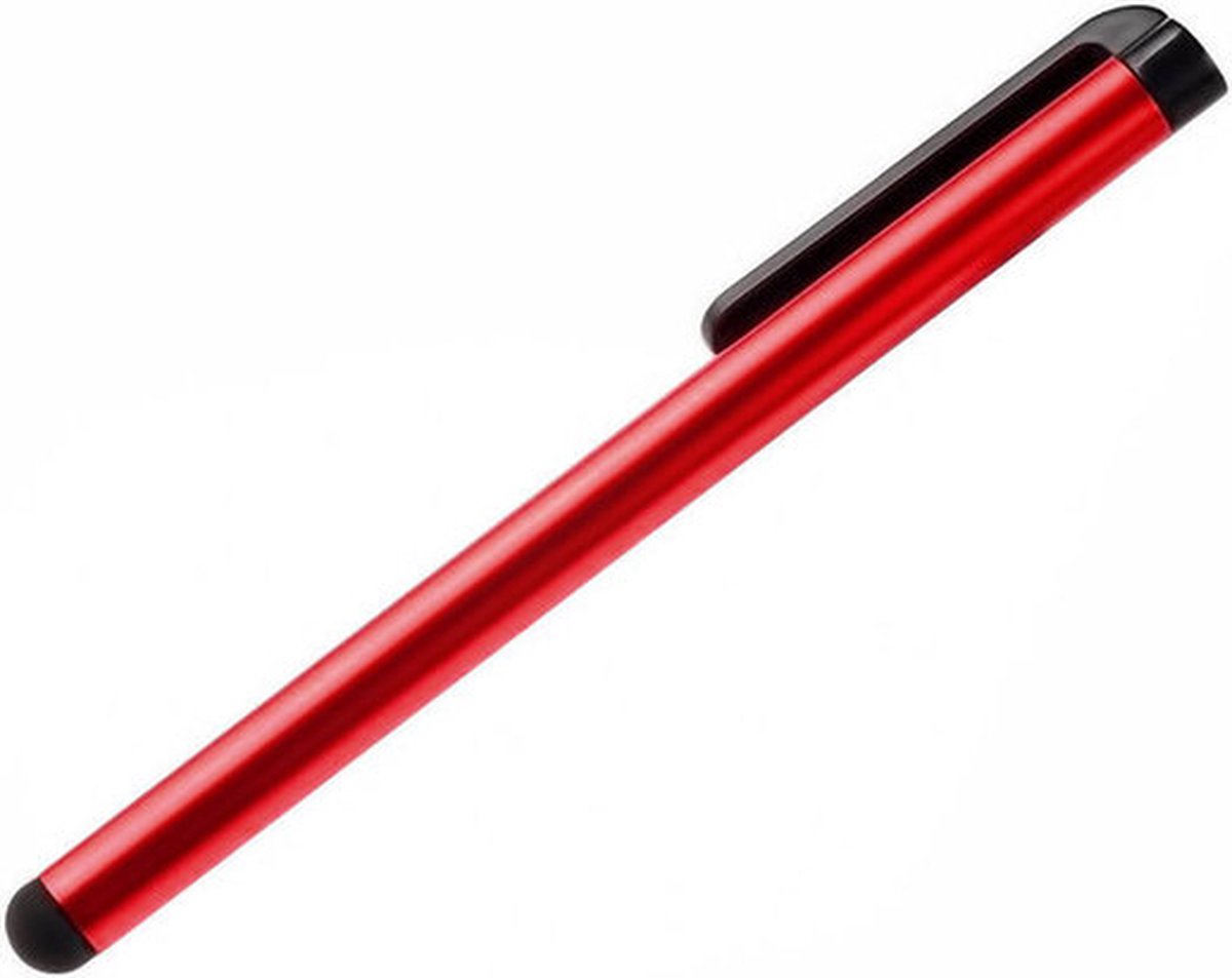 Peachy Stylus pen voor iPhone iPod iPad pennetje Galaxy styluspen - Rood