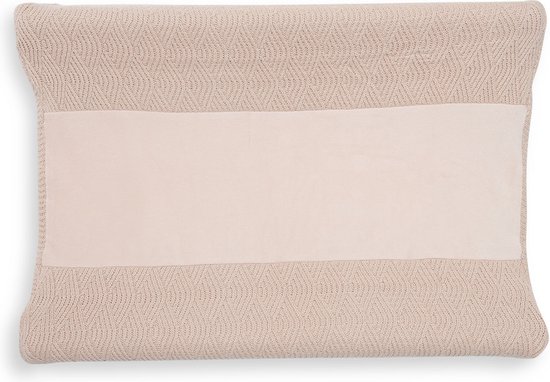 Jollein Aankleedkussenhoes River Knit 50x70cm - Pale Pink - Jollein