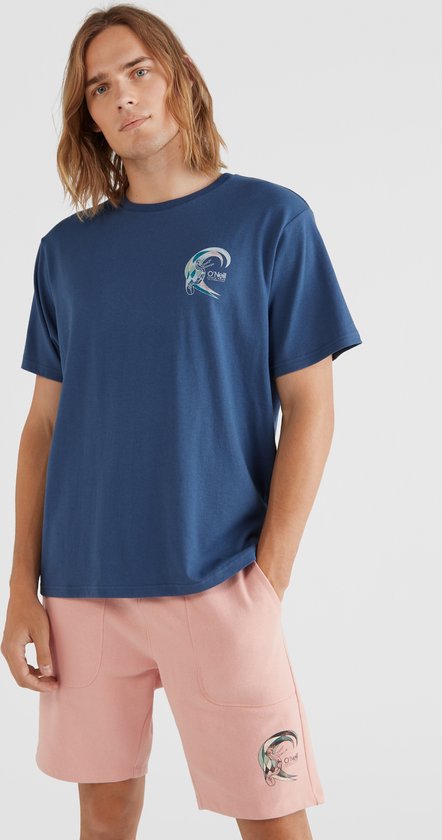 O'Neill T-Shirt Men O'RIGINAL Blauw M - Blauw 100% Katoen Round Neck