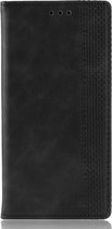 Samsung Galaxy S10 Hoesje - Mobigear - Sensation Serie - Kunstlederen Bookcase - Zwart - Hoesje Geschikt Voor Samsung Galaxy S10