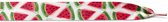 schoenveters Watermeloen 120 x 1,5 cm katoen wit