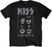 Kinder Tshirt -Kids tm 2 jaar- Made For Lovin' You Zwart