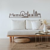 Skyline Londen Notenhout 165 Cm Wanddecoratie Voor Aan De Muur London City Shapes