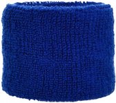 polsband 8 x 6 cm katoen/elastaan blauw one-size