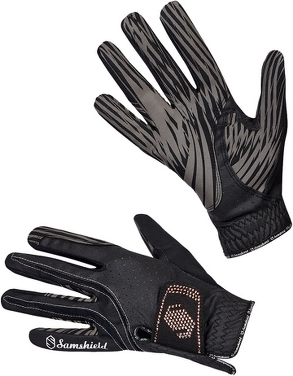 Samshield handschoen V-Skin Swarovski - maat 7.5 - black/pinkgold