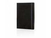 notitieboek soft cover A5 PU/papier zwart/grijs