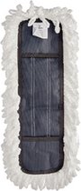 vloerwisser 43 x 13 cm polyester wit/donkergrijs