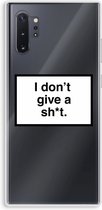 Case Company® - Samsung Galaxy Note 10 Plus hoesje - Don't give a shit - Soft Cover Telefoonhoesje - Bescherming aan alle Kanten en Schermrand