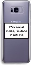 Case Company® - Samsung Galaxy S8 Plus hoesje - I'm dope - Soft Cover Telefoonhoesje - Bescherming aan alle Kanten en Schermrand
