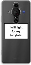 Case Company® - Sony Xperia Pro-I hoesje - Fight for my fairytale - Soft Cover Telefoonhoesje - Bescherming aan alle Kanten en Schermrand