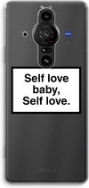 Case Company® - Sony Xperia Pro-I hoesje - Self love - Soft Cover Telefoonhoesje - Bescherming aan alle Kanten en Schermrand