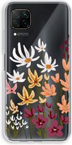 Case Company® - Huawei P40 Lite hoesje - Painted wildflowers - Soft Cover Telefoonhoesje - Bescherming aan alle Kanten en Schermrand