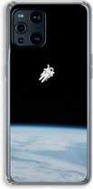 Case Company® - OPPO Find X3 Pro hoesje - Alone in Space - Soft Cover Telefoonhoesje - Bescherming aan alle Kanten en Schermrand