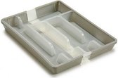 bestekbak verstelbaar 36,5 x 27,5 cm staal grijs