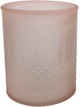 theelichthouder Diamond 10,5 cm glas matroze