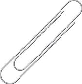 paperclips gegolfd 77 mm staal zilver 12 stuks