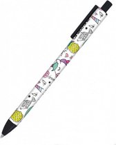 balpen Unicorn 14 cm wit