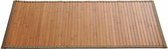 deurmat antislip 50 x 80 cm bamboe naturel/grijs