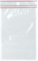 zakjes hersluitbaar 8 x 12 cm transparant 20 stuks