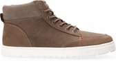 Hub  - Glasgow Hoge Sneaker Leer - Grey - 40