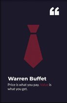 Walljar - Warren Buffet - Muurdecoratie - Poster