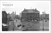 Walljar - Stadhuis Groningen '71 - Zwart wit poster