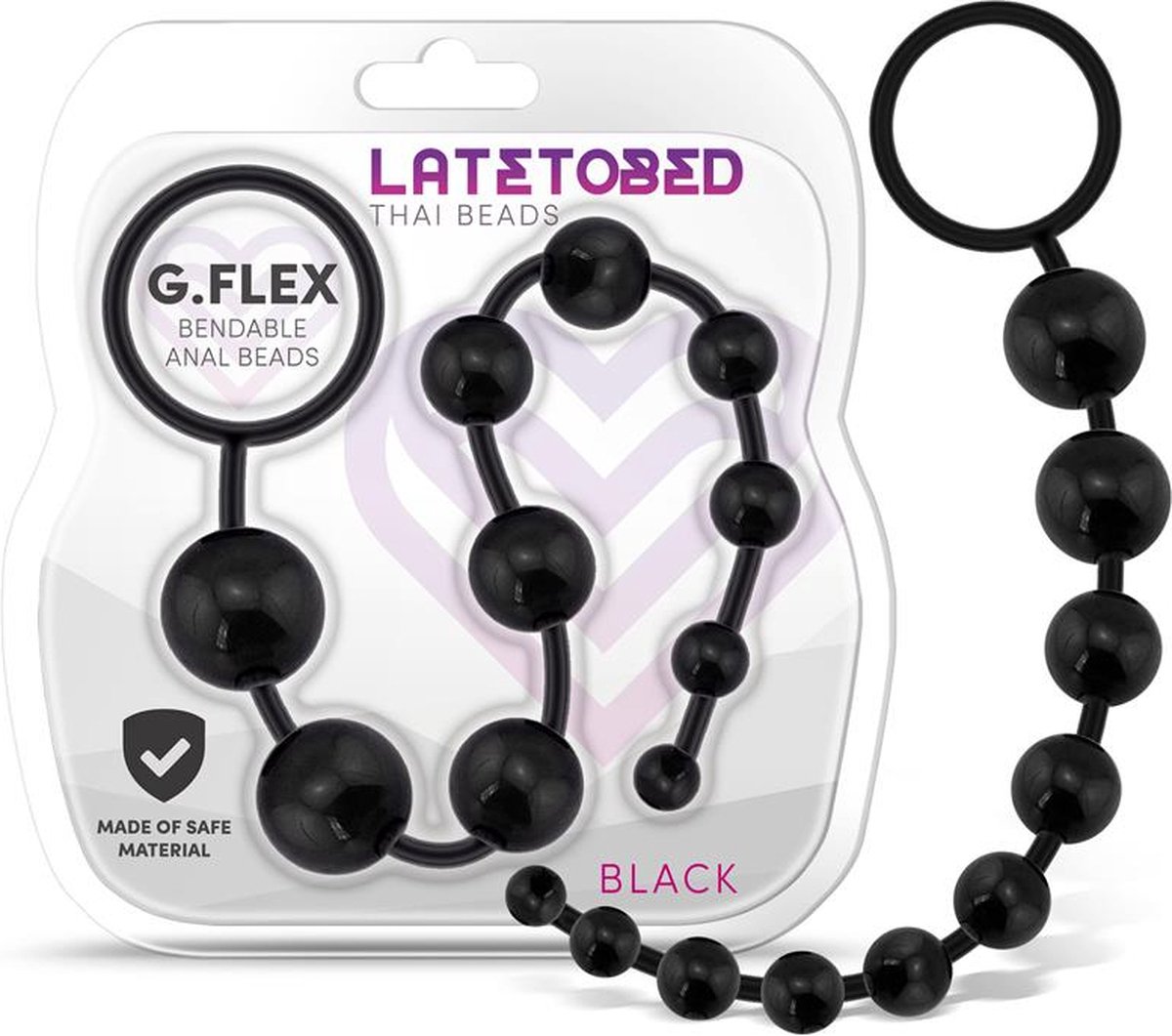 G.Flex Bendable Thai Anal Beads Black | bol.com