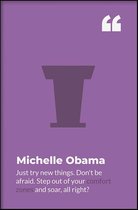 Walljar - Michelle Obama - Muurdecoratie - Poster met lijst