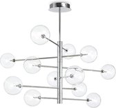 Ideal Lux Equinoxe - Hanglamp Modern - Chroom - H:90.5cm   - G4 - Voor Binnen - Metaal - Hanglampen -  Woonkamer -  Slaapkamer - Eetkamer