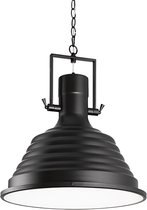 Ideal Lux Fisherman - Hanglamp Modern - Zwart - H:145cm   - E27 - Voor Binnen - Metaal - Hanglampen -  Woonkamer -  Slaapkamer - Eetkamer